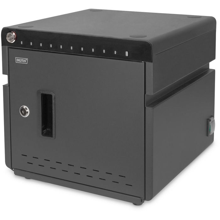 Digitus Mobiler Desktop Ladeschrank für 10 Notebooks/Tablets bis 14'' USB-C 20W UVC-Desinfektion Lüfter Schwarz 0 Digitus Mobiler Desktop Ladeschrank für 10 Notebooks/Tablets bis 14'' USB-C 20W UVC-Desinfektion Lüfter Schwarz 0