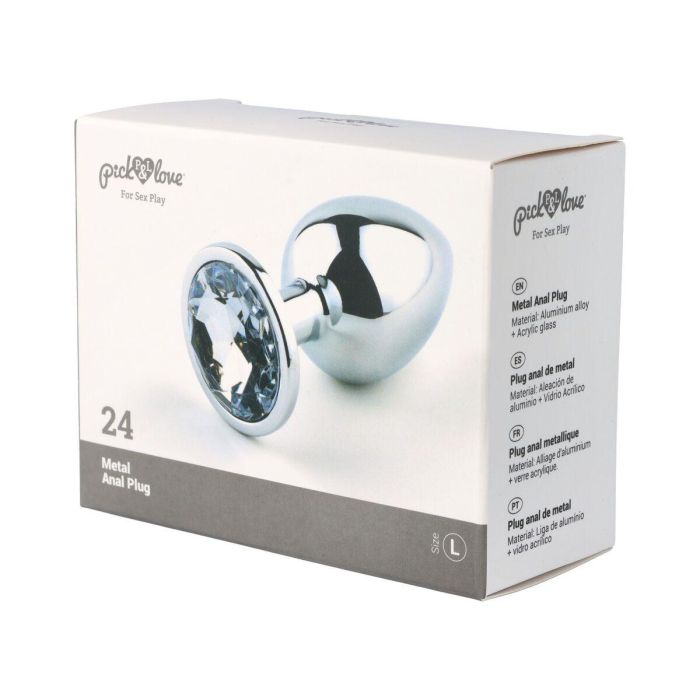 Plug Anal Pick&Love Nº 24 Plateado (9,5 cm) 4