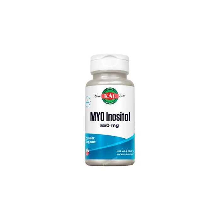 KAL Myo Inositol 550mg 57gr - Suplemento para el Hígado y la Fertilidad. Apto para Veganos