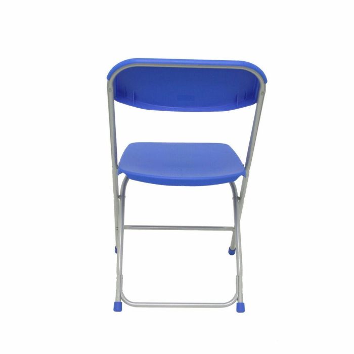 Piqueras y Crespo Silla Plegable de Aluminio y Polipropileno Azul - Pack de 5, Ergonómica, Fácil de Apilar 2