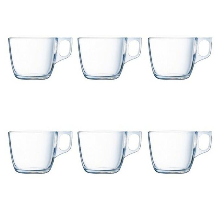 Juego de Tazas Luminarc Nuevo Transparente 220 ml 6 Piezas 0 Juego de Tazas Luminarc Nuevo Transparente 220 ml 6 Piezas 0