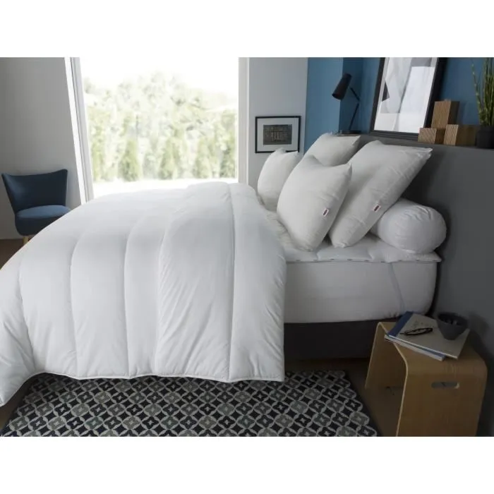 Dodo Duvet Ligero Country - 220 x 240 cm - Blanco - Confort y transpirabilidad para temperaturas superiores a 22°C, lavable a máquina, fabricado en Francia. 2