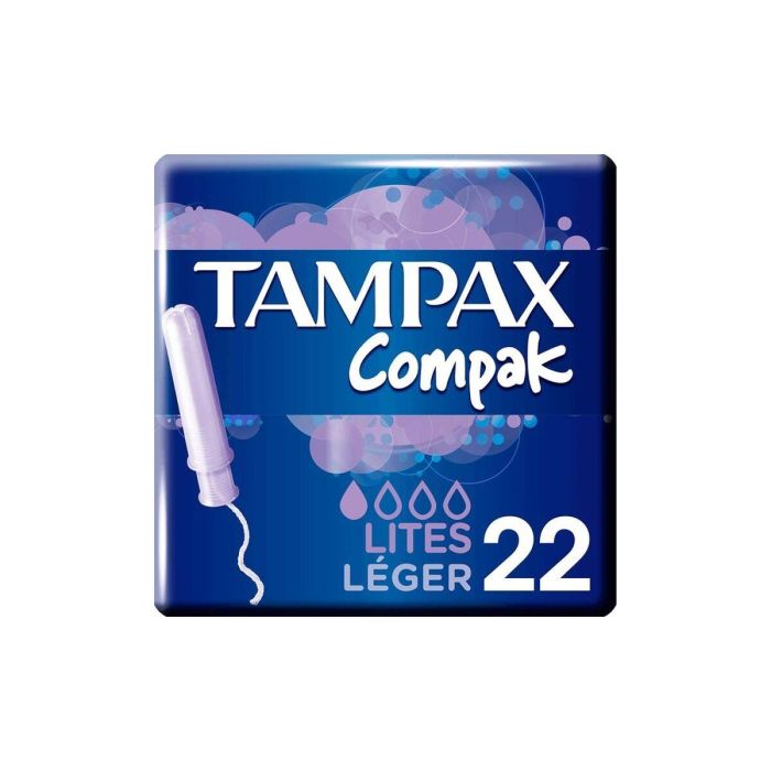 Tampax Compak Tampon Lites para Flujo Ligero, Compresas para Mujer, 24 Unidades 1 Tampax Compak Tampon Lites para Flujo Ligero, Compresas para Mujer, 24 Unidades 1