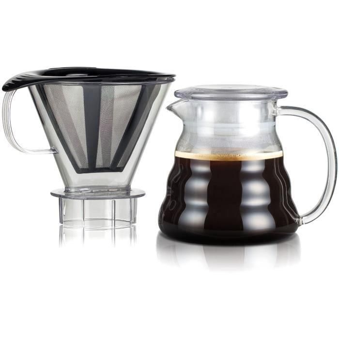 Bodum BOD0699965374433 Cafetera Melior con Filtro de Malla Permanente de Acero Inoxidable, 5 Tazas, 0.6 L, Transparente Bodum BOD0699965374433 Cafetera Melior con Filtro de Malla Permanente de Acero Inoxidable, 5 Tazas, 0.6 L, Transparente