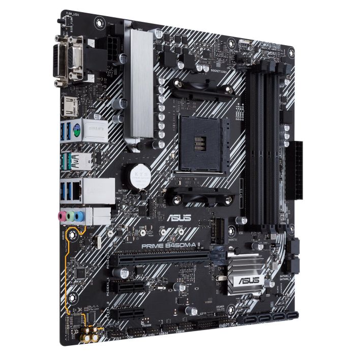 ASUS AM4 PRIME B450M-A II Placa Base para PC, AMD B450 Chipset, Micro ATX 3