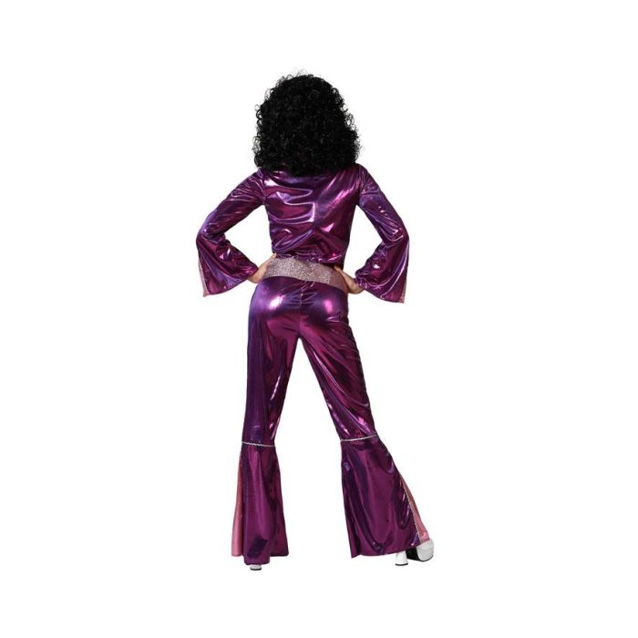 Disfraz Disco Mujer Adulto Fucsia Con Cinturón M-L 2 Disfraz Disco Mujer Adulto Fucsia Con Cinturón M-L 2