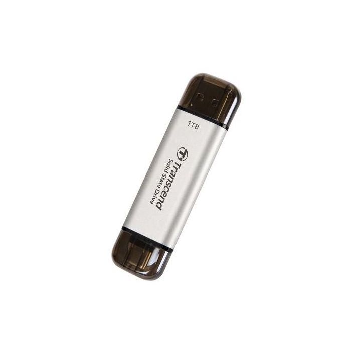 TRANSCEND ESD310S 1TB External SSD USB 10Gbps Type C/A Silver 2
