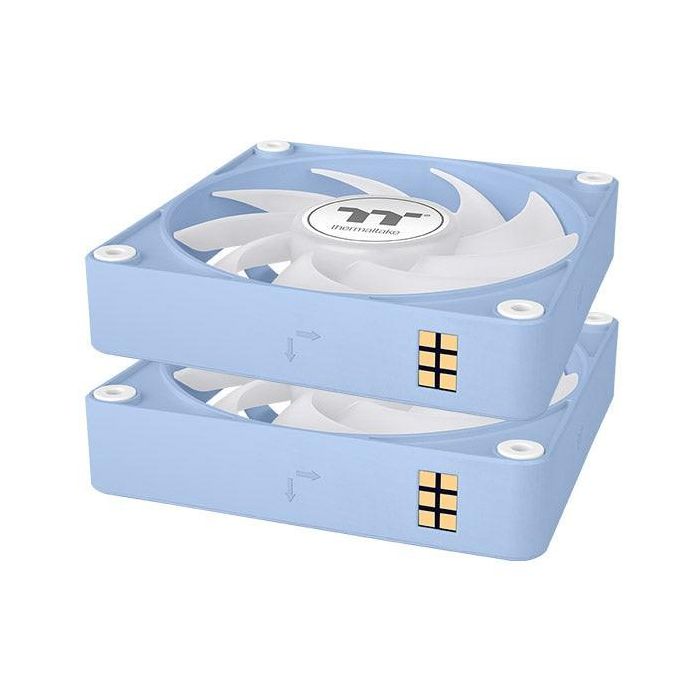 Thermaltake CL-F196-PL12BU-A Ventilador de Refrigeración Carcasa PC 12 cm Azul 68 CFM Pack 3 Unidades Rodamiento Hidráulico 3