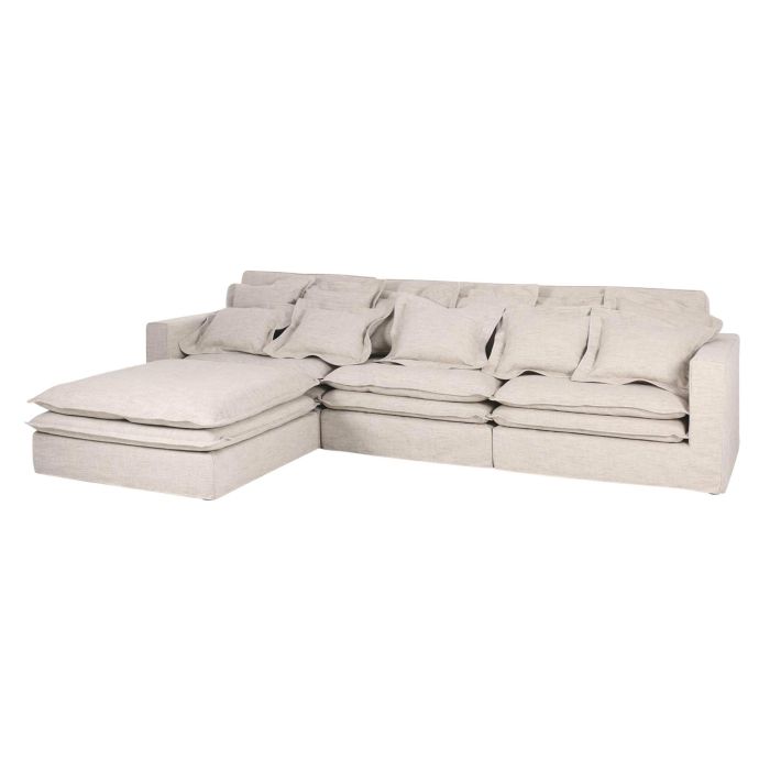 Modulo Sofa Izq/Der Horeca DKD Home Decor Beige 120 x 95 x 120 cm 5