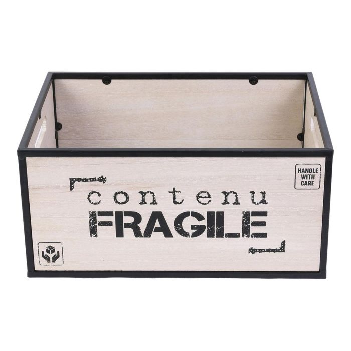Home Deco Factory Juego 2 Cajas Madera-Metal Vallee Outlet 40x30x20 cm y 35x25x17 cm 5