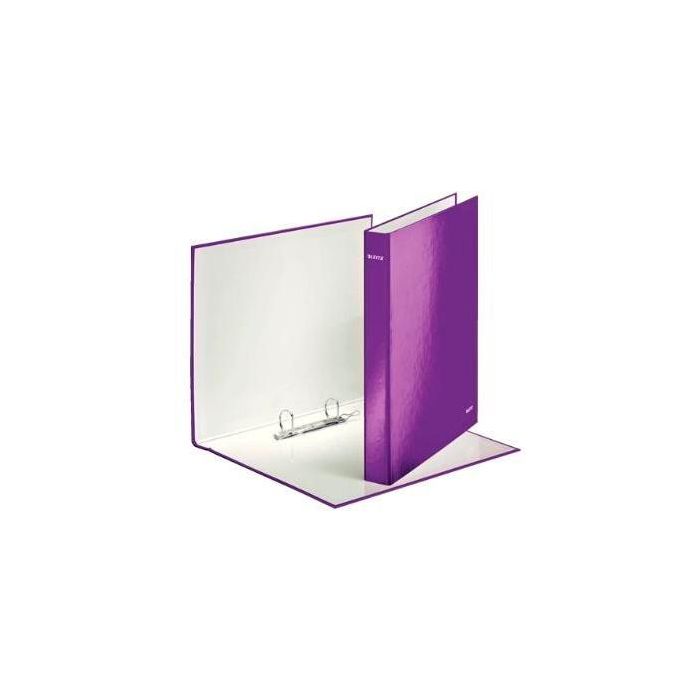 Leitz Carpeta Wow Anillas Mixtas 2x25 mm A4+ Cartón Forrado Plastificado Púrpura Leitz Carpeta Wow Anillas Mixtas 2x25 mm A4+ Cartón Forrado Plastificado Púrpura