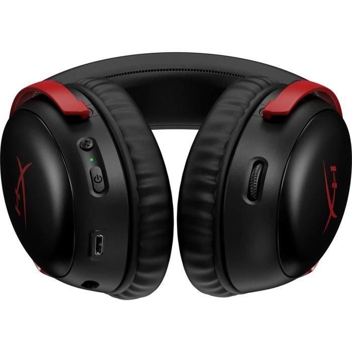 Auriculares inalámbricos para juegos - HyperX Cloud III - para PC y consola - Negro/Rojo 4