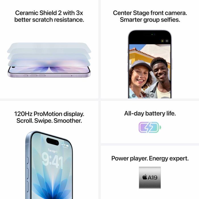 Smartphone Apple MG6L4ZD/A?AT 6,3" Hexa Core 8 GB RAM 256 GB Azul 6 Smartphone Apple MG6L4ZD/A?AT 6,3" Hexa Core 8 GB RAM 256 GB Azul 6