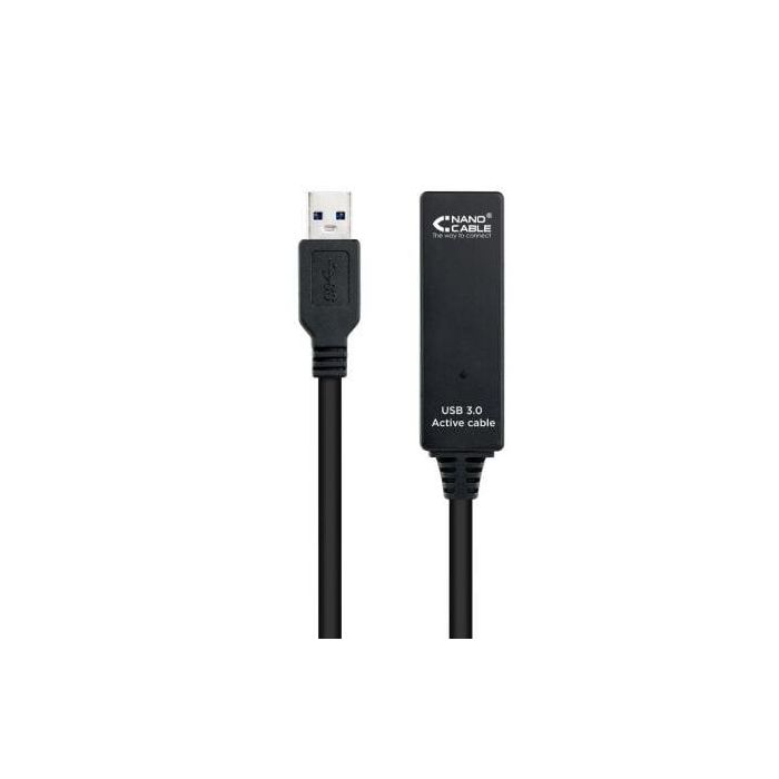 Cable Alargador USB TooQ 10.01.0313 Negro 15 m 5 Gbps 1 Cable Alargador USB TooQ 10.01.0313 Negro 15 m 5 Gbps 1