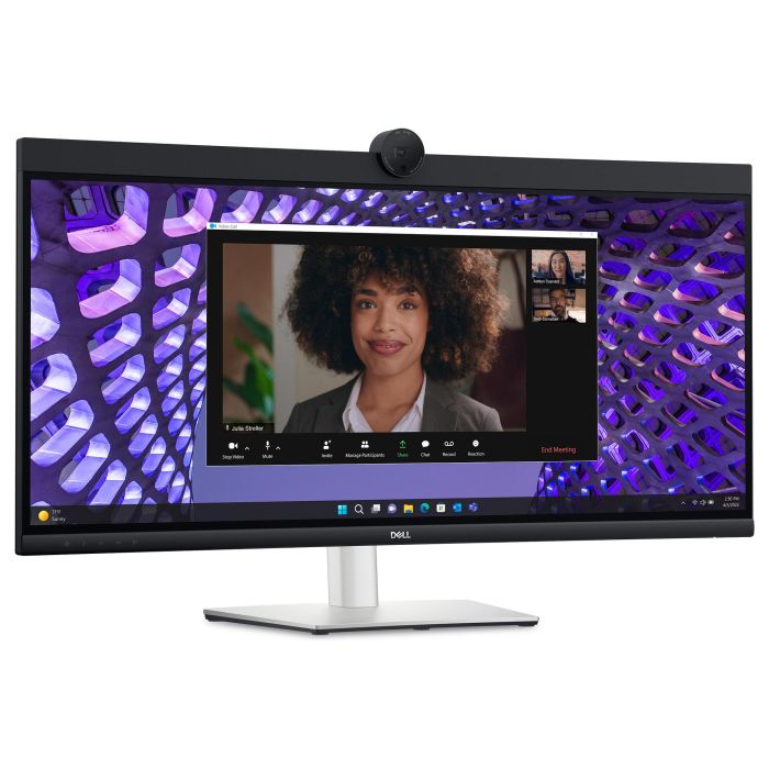 Dell P3424WEB Monitor 34" 3440x1440 WQHD IPS Curvo 21:9 60Hz 5ms con Webcam y Micrófono Integrados 1