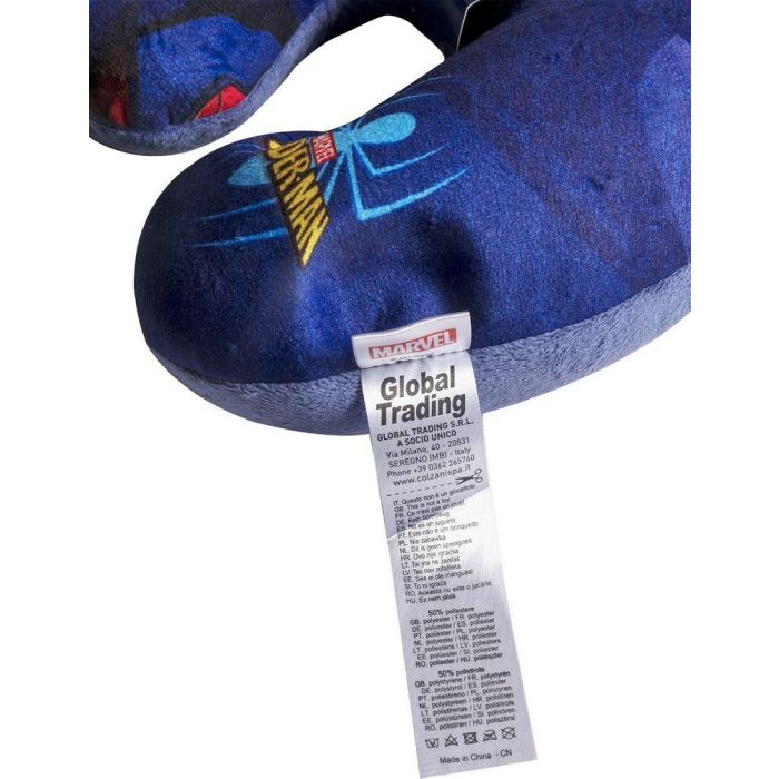 Marvel CZ10260 Almohada de Viaje Spiderman de Poliéster con Relleno de Perlas de Poliestireno, para Niños y Adultos, Certificada UE 4 Marvel CZ10260 Almohada de Viaje Spiderman de Poliéster con Relleno de Perlas de Poliestireno, para Niños y Adultos, Certificada UE 4