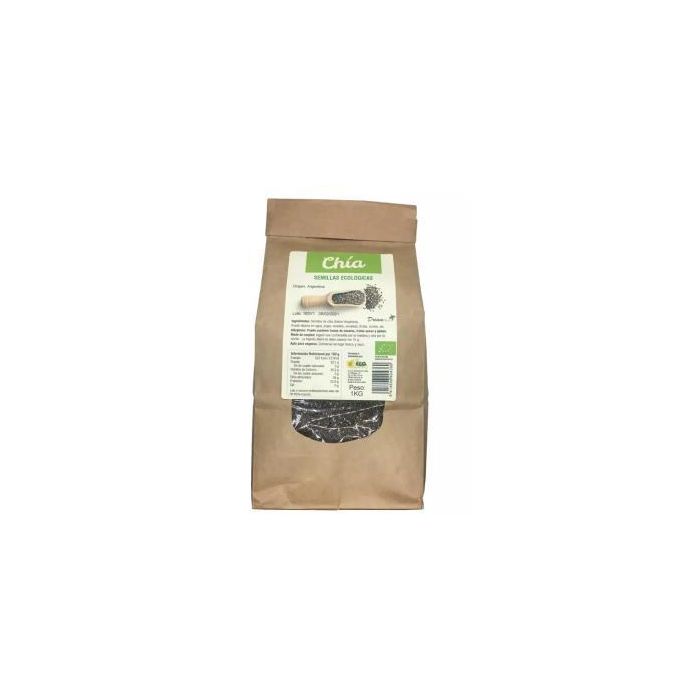 DREAM FOODS Semillas de Chía Bio 1 kg - Salvia Hispánica Ecológica Vegana