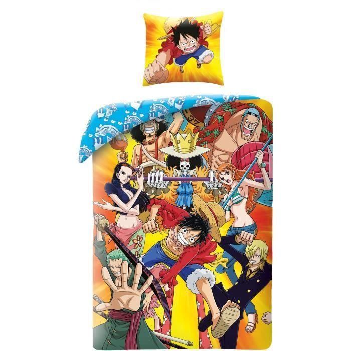 Juego de cama - ONE PIECE - Luffy y su tripulación IV - Microfibra - 1 funda nórdica 140 x 200 cm + 1 funda de almohada 63 x 63 cm 0 Juego de cama - ONE PIECE - Luffy y su tripulación IV - Microfibra - 1 funda nórdica 140 x 200 cm + 1 funda de almohada 63 x 63 cm 0