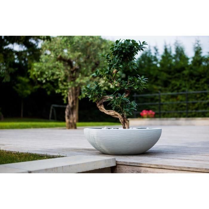 Eda Macetero Serie Lavabo Graphit Ø59cm 39L - Blanco encalado Moderno - Doble Pared, Anti-UV, Interior/Exterior, Retención agua 3 Eda Macetero Serie Lavabo Graphit Ø59cm 39L - Blanco encalado Moderno - Doble Pared, Anti-UV, Interior/Exterior, Retención agua 3