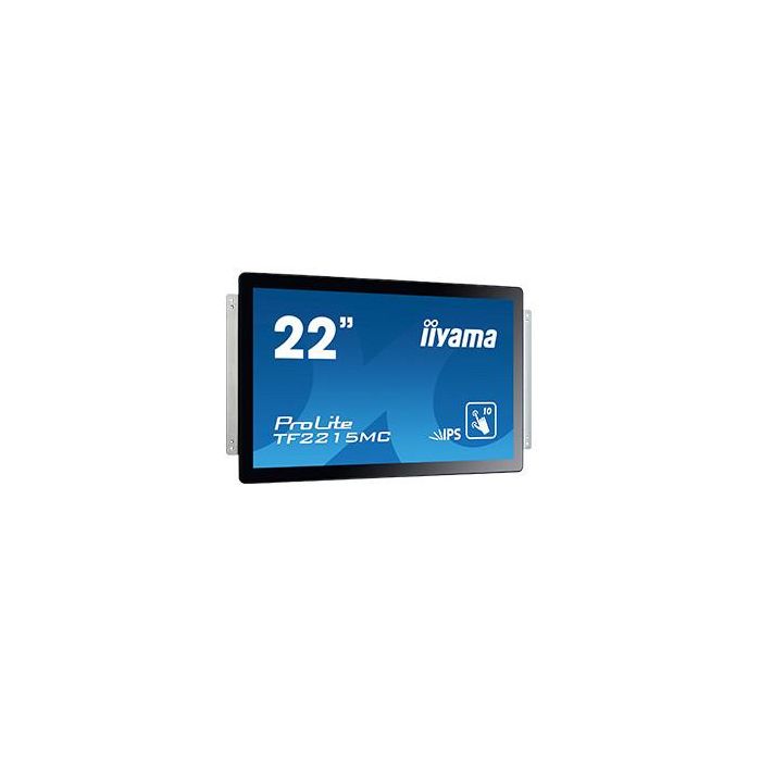 iiyama TF2215MC-B2 Monitor Táctil 21.5" Full HD IPS PCAP, IP65, Multitouch Through-Glass, Antihuellas para Kiosco/POS 1