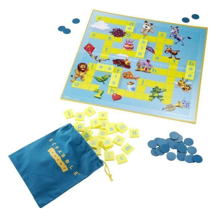 SCRABBLE - Scrabble Junior - Juego de mesa - Ayuda con el aprendizaje de la lectura y la composición de palabras 2