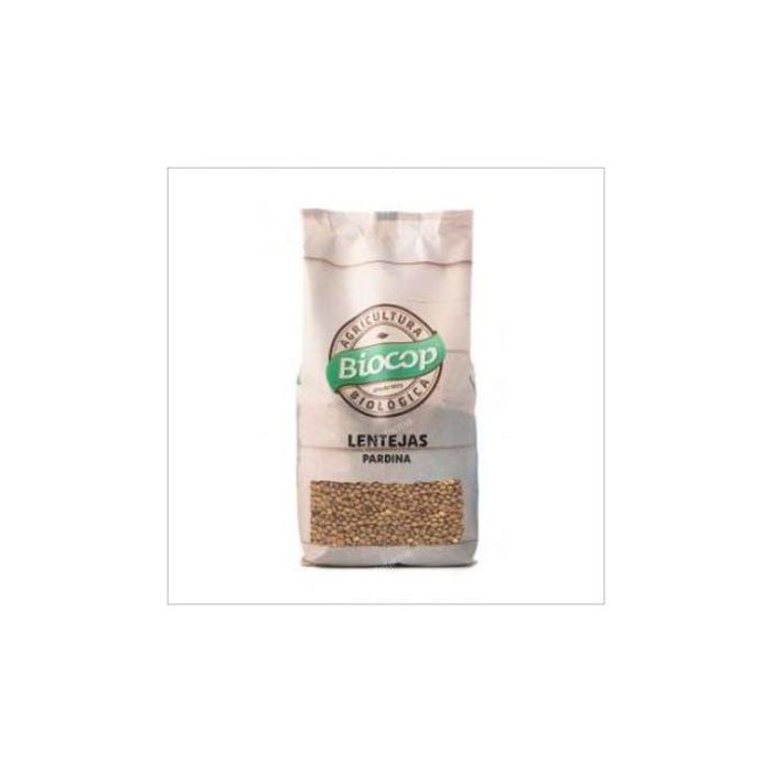 BIOCOP Lenteja Pardina Bio 500g - Pequeña, Parda, Suave. Ideal para Cocción Rápida sin Remojo Previo.