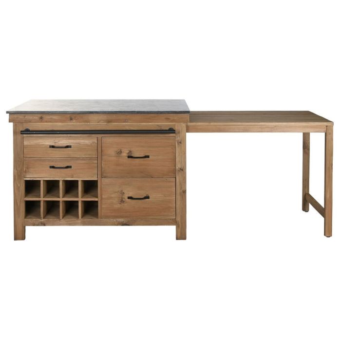 Isla Cocina Cottage DKD Home Decor Natural Negro 75 x 90 x 120 cm 12