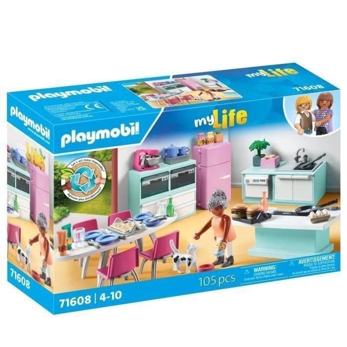 PLAYMOBIL - 71608 - Cocina con isla central