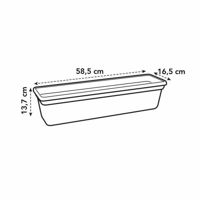 ELHO Balconniere Green Basics 60 - Exterior y balcón - L 16.5 x W 58.5 x H 13.7 cm - Vida negra 1