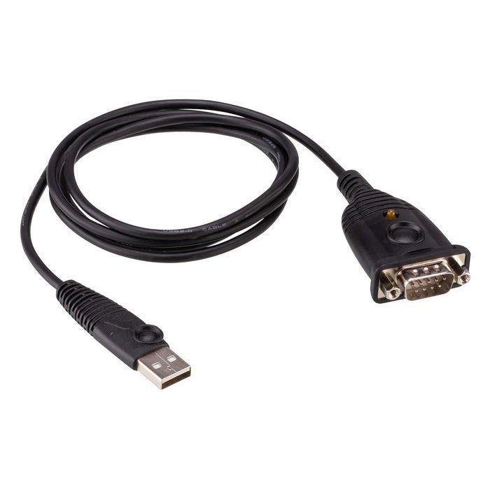 Aten UC232AF Adaptador USB a RS-232 (FTDI), Convertidor Serie DB-9 para PC y Laptops, Cable 1.2M, Plug and Play, Soporte Windows/Mac/Linux 1