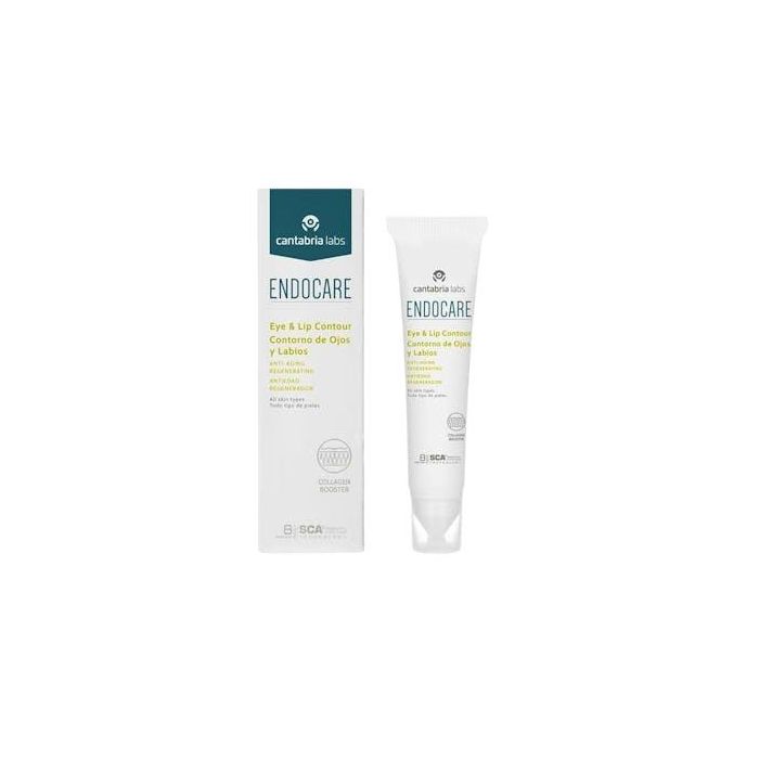 Endocare Contorno de Ojos y Labios 15 ml - Antiojeras, Bolsas, Primeras Arrugas, Regenerador e Hidratante para Todo Tipo de Pieles