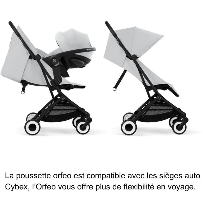 Cybex Cochecito Ultracompacto Orfeo 4 Ruedas Gris Niebla Cómodo 5