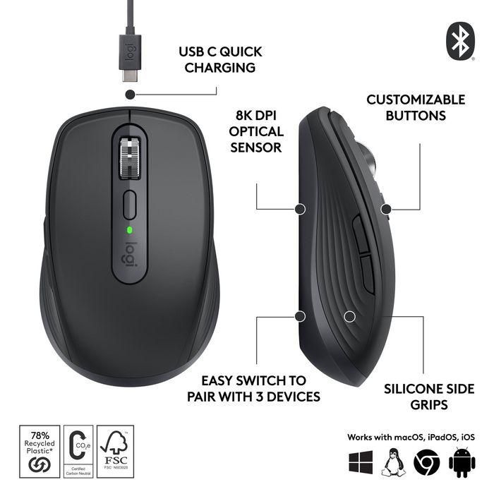 Logitech Logitech MX Anywhere 3S Compact Wireless Performance Mouse The Master Series by Logitech 14 Logitech Logitech MX Anywhere 3S Compact Wireless Performance Mouse The Master Series by Logitech 14