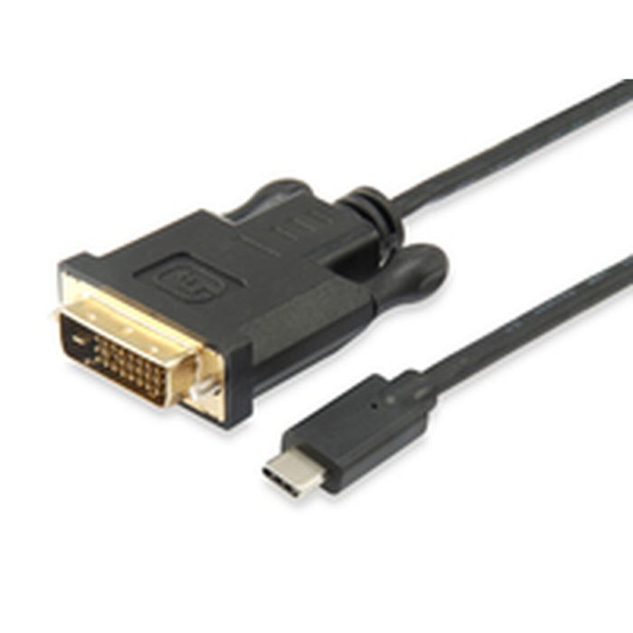 Adaptador USB-C a DVI Equip 133468 Negro 1,8 m 2 Adaptador USB-C a DVI Equip 133468 Negro 1,8 m 2