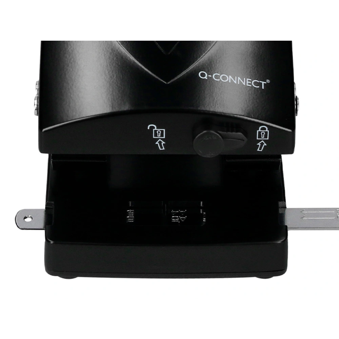 Q-connect Taladrador KF01237 Negro, Capacidad 65 Hojas, Apertura 6,5 mm 5