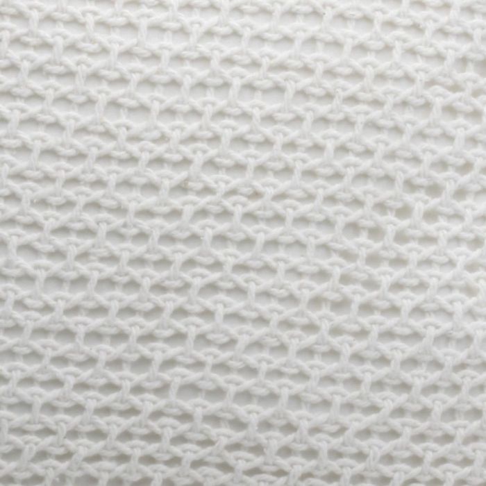 Home Deco Factory Cojín Blanco 40x40 cm Algodón y Poliéster Colección Ethnical Life Flecos Desenfudable 3