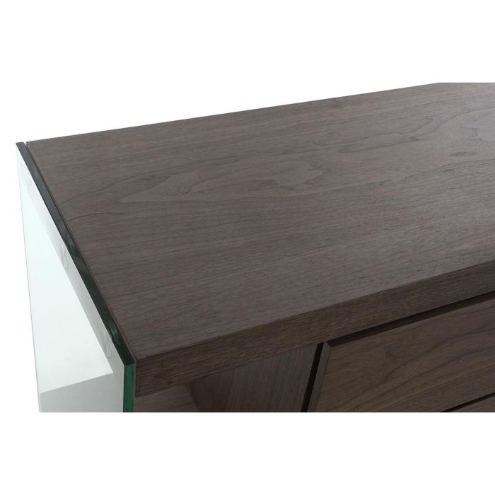 Aparador DKD Home Decor Marrón Transparente Cristal Nogal Madera MDF 160 x 45 x 80 cm 7