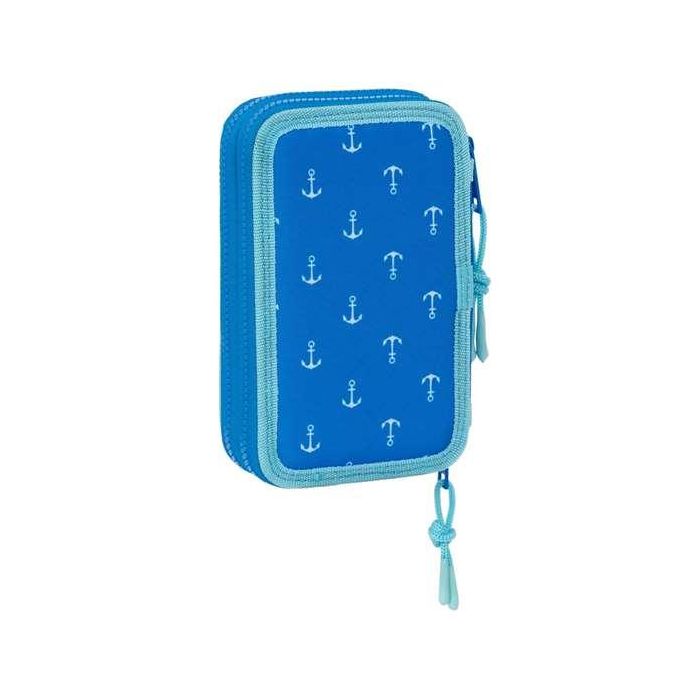 Plumier Doble Donald Azul 12.5 x 19.5 x 4 cm (28 piezas) 3