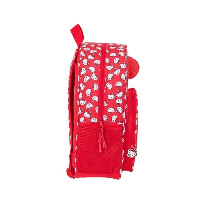 Mochila Escolar Hello Kitty Iconic Blanco Rojo 33 x 42 x 14 cm 2