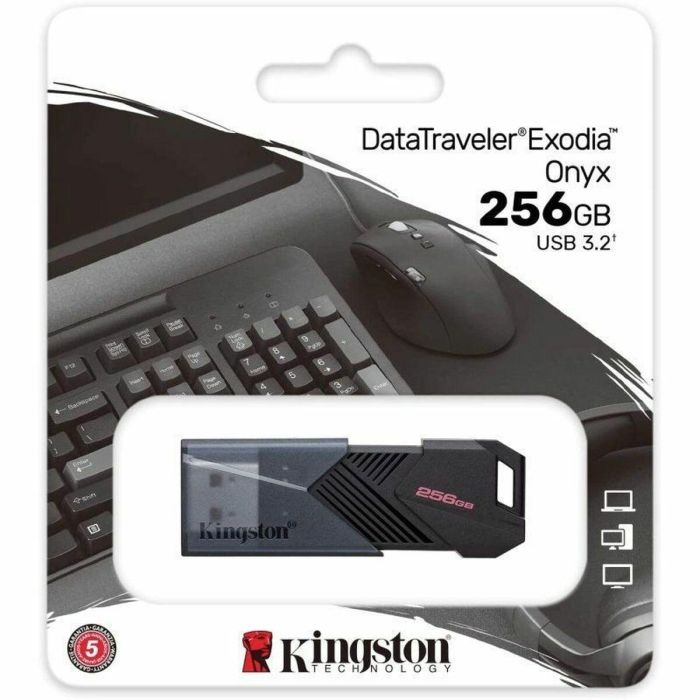 Kingston DTXON/256GB Pendrive 256GB DataTraveler Exodia Onyx USB 3.2 Gen 1 con capuchón móvil negro mate 3