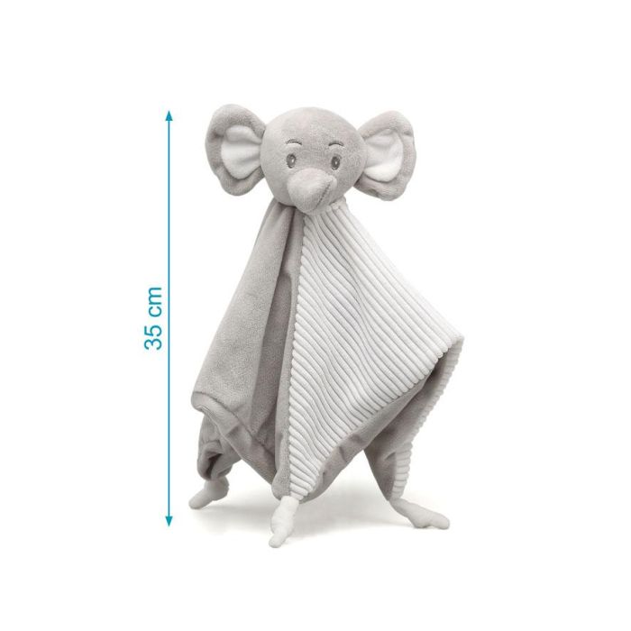 KioKids Dolci Amici Doudou Elefante Gris para Bebés 30 cm 3