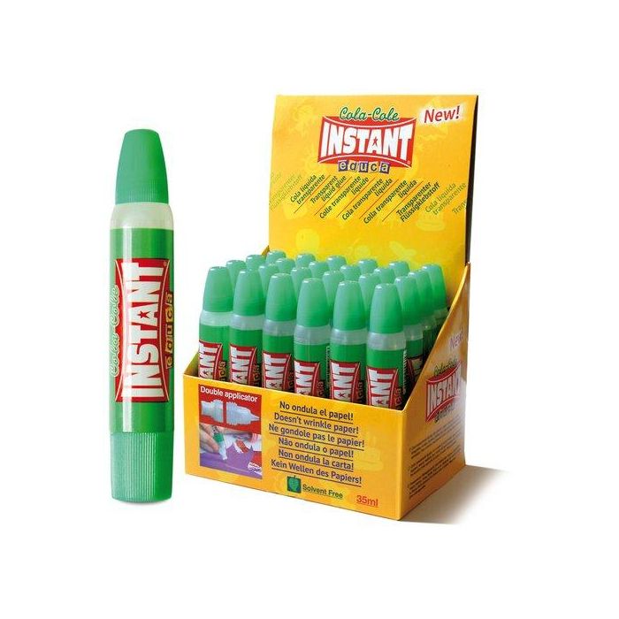 Cola Transparente Instant Doble Aplicador Cola-Cole 35Ml 24 unidades