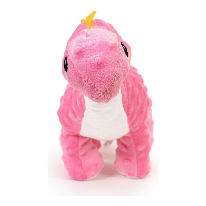 Gloria Peluche Orhy Dino para Perro, Juguete Textura Blanda con Squeacker, Color Pink