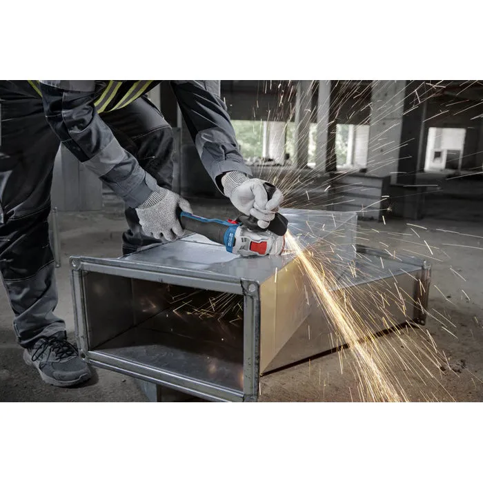 Bosch Professional Amoladora Angular Inalámbrica GWX 18V-8, 125 mm, 18 V, 2 Baterías GBA 4.0 Ah + GAL 1840 L X-LOCK