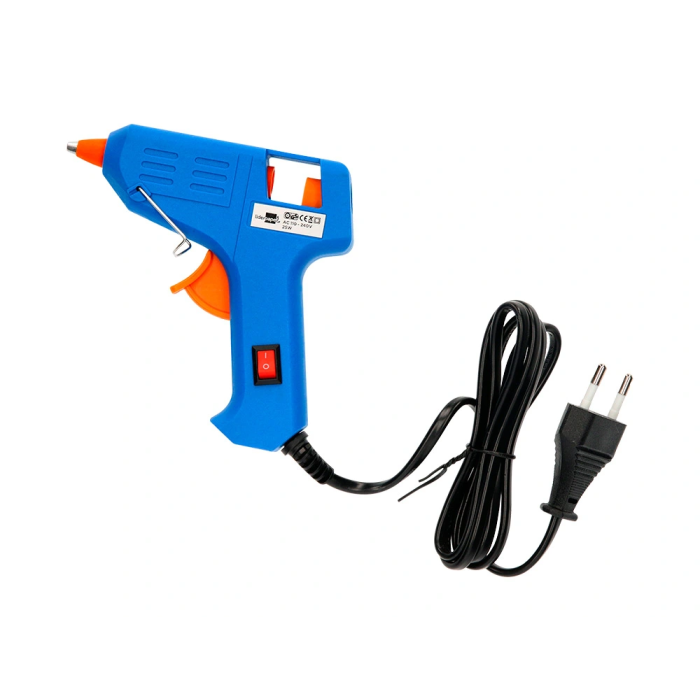 Liderpapel Pistola de Silicona Caliente Mini 25W con Gatillo Dispensador y 2 Barras de Repuesto 7mm 1