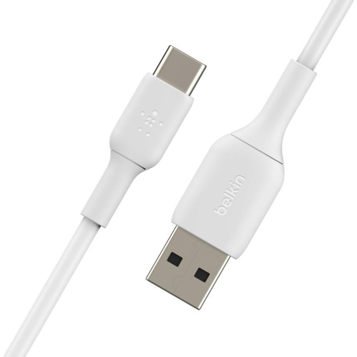 Belkin CAB001BT0MWH - Cable USB-C a USB-A, Macho/Macho, 0.15 m, PVC, Blanco, Plug and Play 1