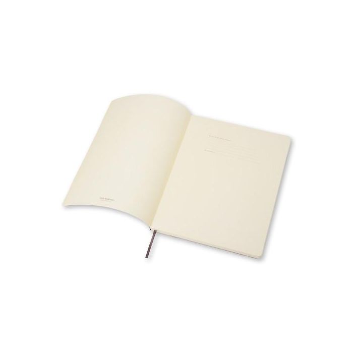 Cuaderno Moleskine Clasico Tapa Blanda 19X25 192H 70Gr. Cuadriculada Con Goma Negra 1