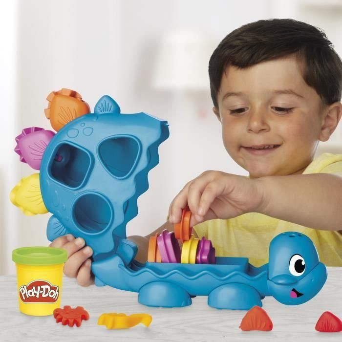Play-Doh G0491 Set de Modelado Dinosaurio Formas y Colores - Kit con 11 Herramientas y Actividades Sensoriales para Niños +2 Años 2