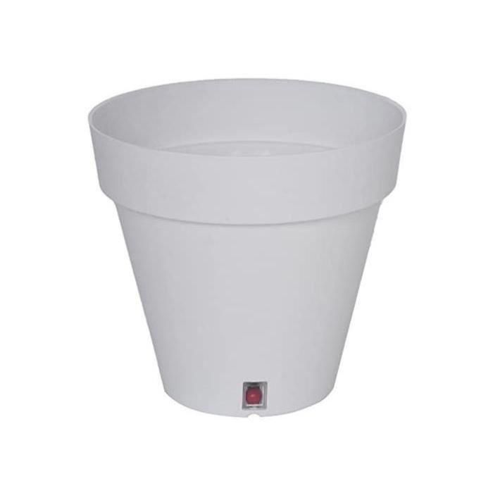 Riviera RIV3580795930029 Jardinera redonda RIVIERA LOFT de Plástico, Ø 30 cm, Blanco 1 Riviera RIV3580795930029 Jardinera redonda RIVIERA LOFT de Plástico, Ø 30 cm, Blanco 1