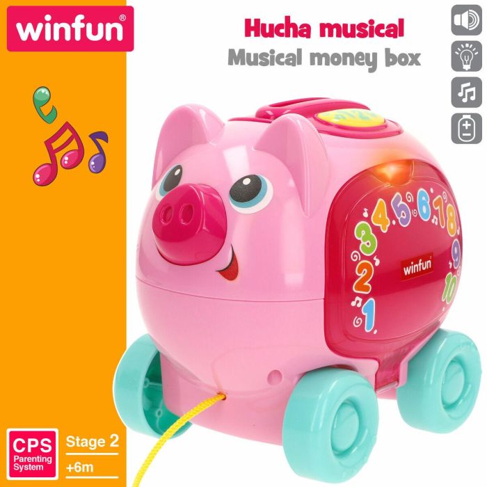 Juguete de arrastre Winfun 17 x 16 x 13 cm (4 Unidades) 5